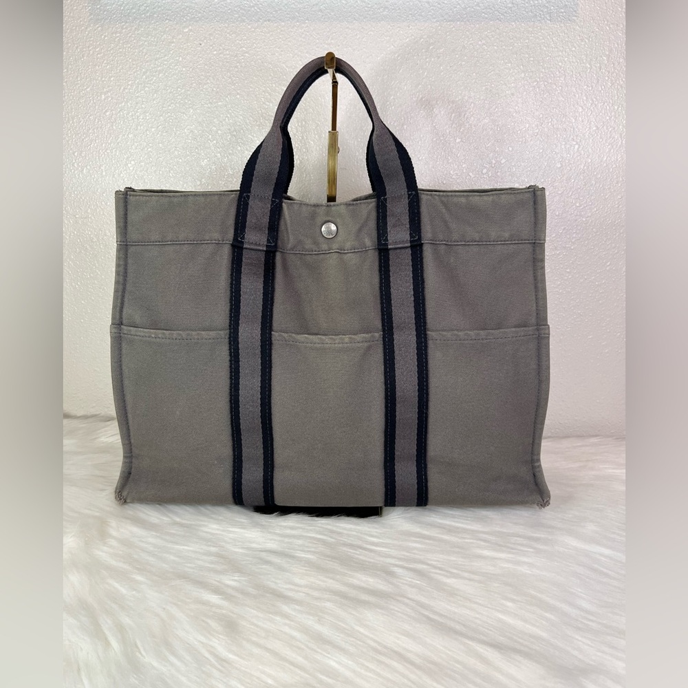 Hermes Fourre Tout Tote MM in Gray